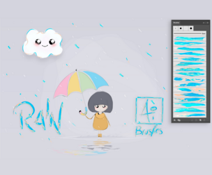Rain Illustrator Brushes