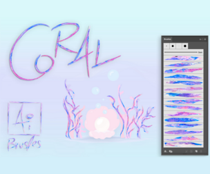 Coral Illustrator Brushes