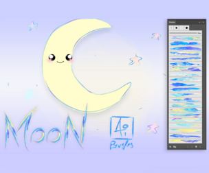 Moon Illustrator Brushes