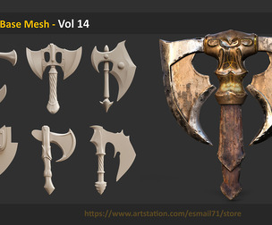 37 Axe Base Mesh - Vol 14