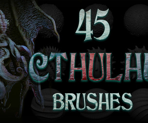 Zbrush + Blender - Cthulhu 45 Brushes Pack