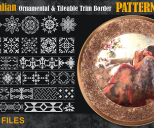 1100 Italian Ornamental & Tileable Trim vol5