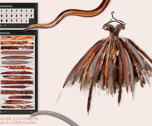 Autumn Copper Illustrator Brushes