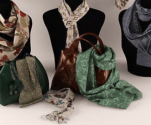 bags and shawls, stoles, shop, boutique