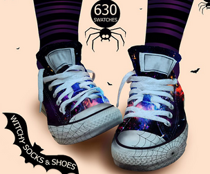 Witchy Socks & Shoes Illustrator Swatches