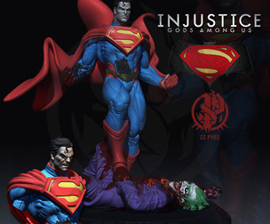 Bust Superman kills The Joker Injustice League STL