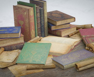 6 Old Books Medieval