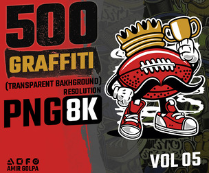 500 Graffiti png 8k vol 05