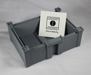 Castle Soap Dish Tray Storage Box Building