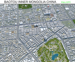 Bareilly city Uttar Pradesh India 3d model 25km