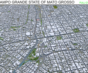 Campo Grande State of Mato  Brazil 25km