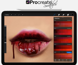 Blood Swatches for Procreate