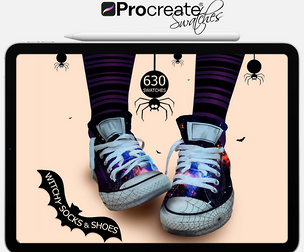 Witchy Socks & Shoes for Procreate