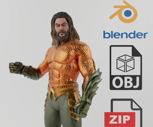 Aquaman Textured Model