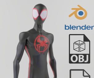 Spiderman Earth 1610 Textured Model
