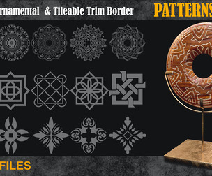 850 Ornamental & Tileable Trim Border vol9