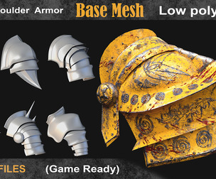 30 shoulder armor basemesh vol 2
