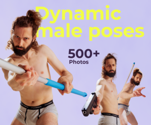 500+ Dynamic Male Poses / Reference Pictures