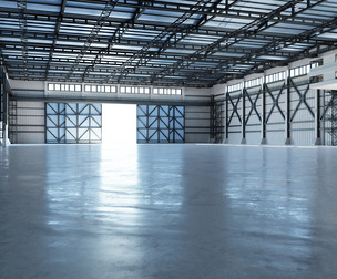 Industrial Hangar Hall Interior 3
