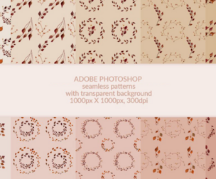 Autumn Copper Patterns for Photoshop