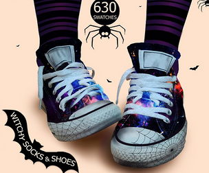 Witchy Socks & Shoes Swatches for Photoshop