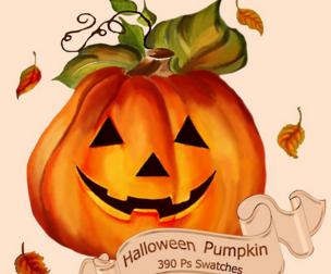 Halloween Pumpkin Swatches for Photoshop