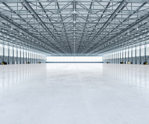 Airplane Hangar Interior 4b