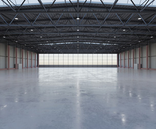 Airplane Hangar Interior 7b