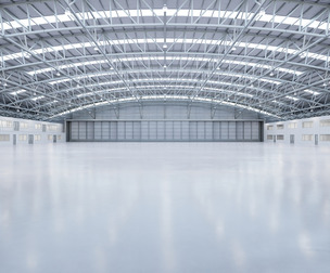 Airplane Hangar Interior 8b