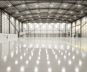 Airplane Hangar Interior 11