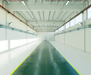 Industrial Hangar Hall Interior 6