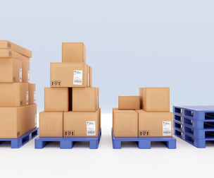 Plastic pallets with boxes - Pack 1