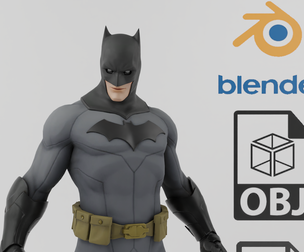 Batman Classic Textured Rigged