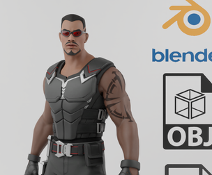 Blade Vampire Hunter Textured Model
