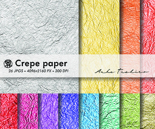 Crepe Paper Textures Set Textured Backgrounds JPG 300 DPI Printable Instant Download