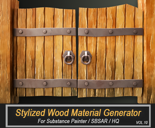 Stylized Wood Material Generator (SBSAR) Vol.10