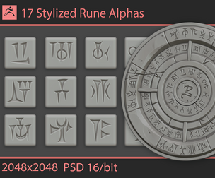 Stylized Rune Alphas