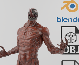 Carnage Simbionte Textured Model