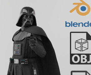 Darth Vader Textured Rigged