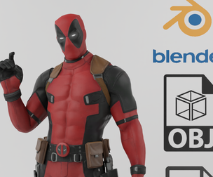 Deadpool Textured RIgged