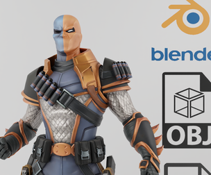Deathstroke Textured Rigged