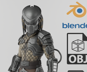 Predator Textured Rigged