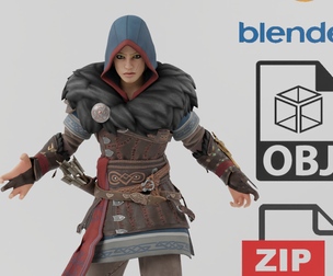 Eivor Assassins Creed Textured Rigged