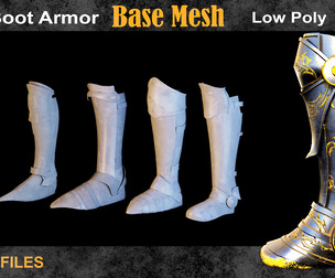 30 Boot armor Base Mesh vol 6
