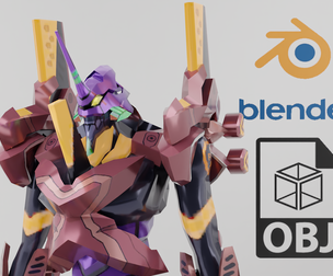 Evangelion EVA Unit 01 Type F Textured Model