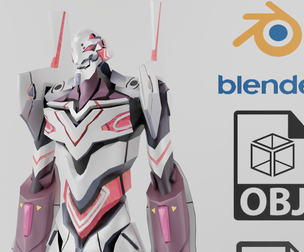 Evangelion EVA Unit 04 Textured Model