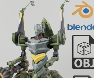 Evangelion EVA Unit 05 Textured Model