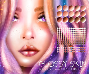 Glossy Skin Assets for Photoshop