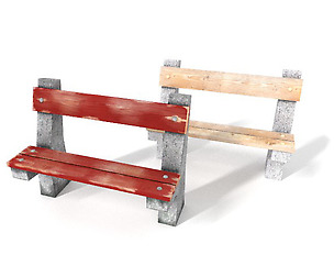 Concrete bench