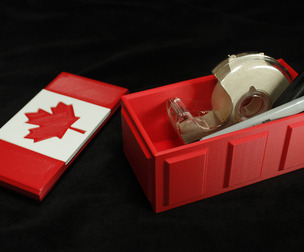 Canadian Flag Storage Box Canada Canuck